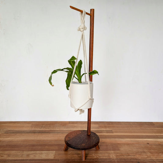 Hanging Plant Stand with Macrame Pot Hanger